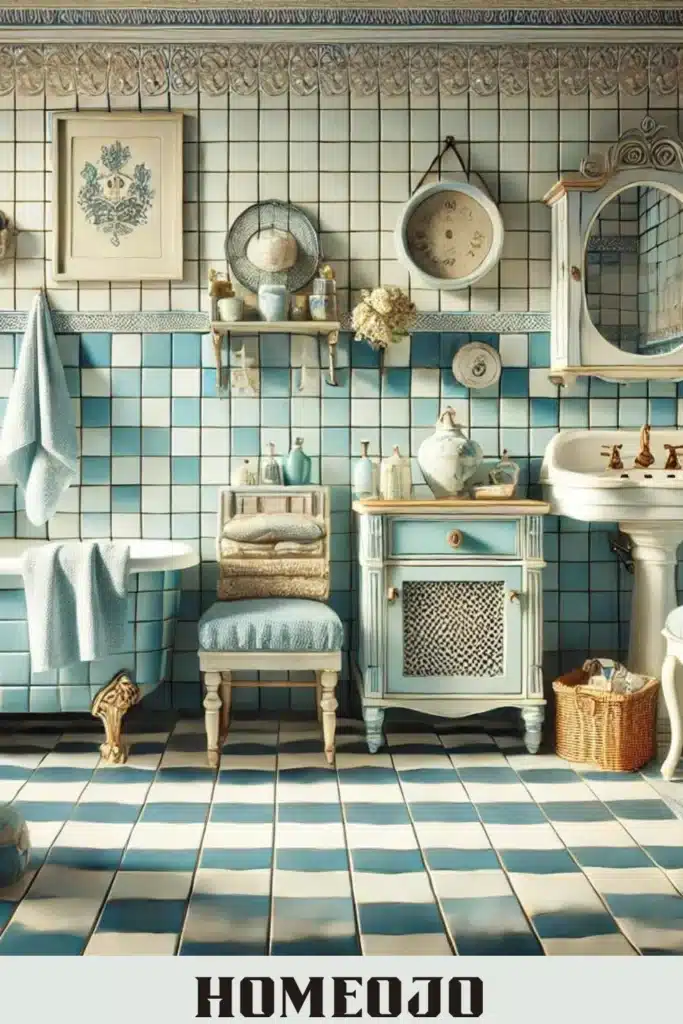  Checkered Tiles for bathroom