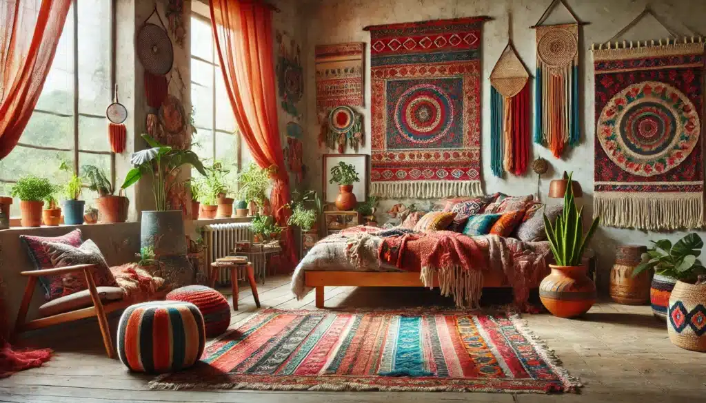 Bohemian Chic for interior bedroom 