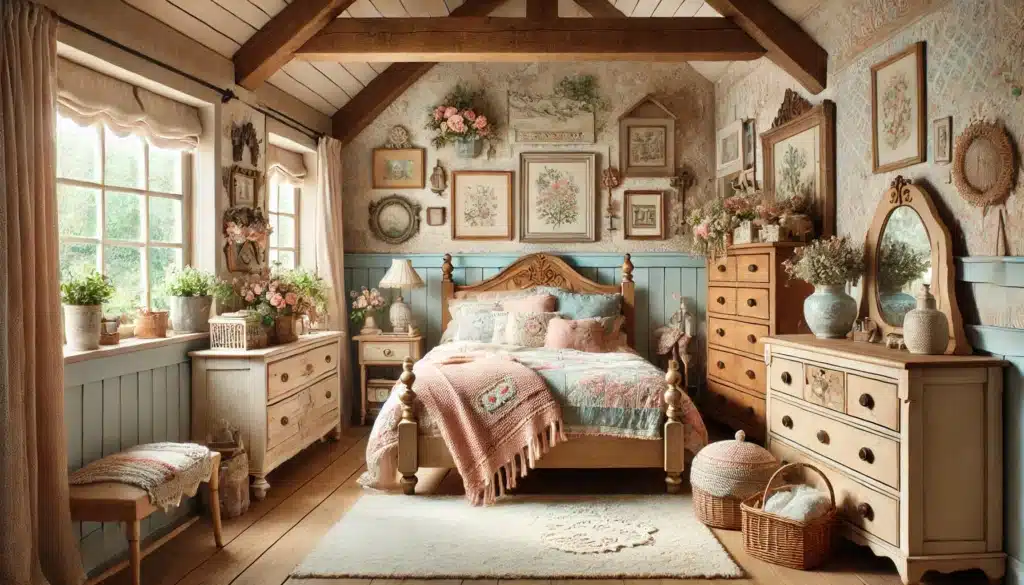 Cozy Cottage interior bedroom design