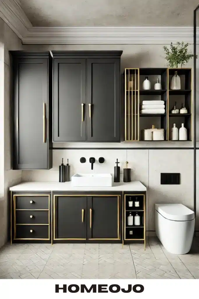 Couple bathroom with custom vanity