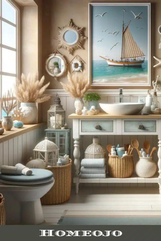 Styling tips for coastal bathroom 