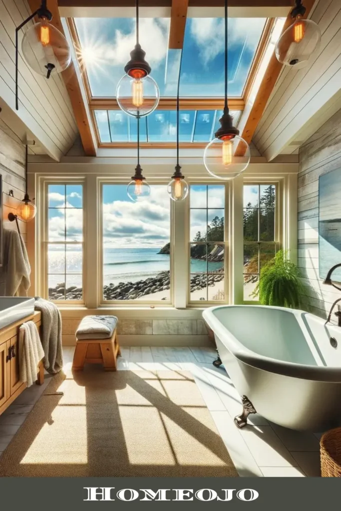 coastal bathroom ideas with natural light