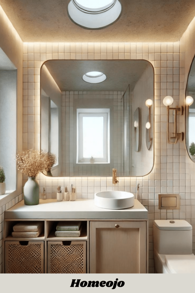 Mirrors for tiny bathroom