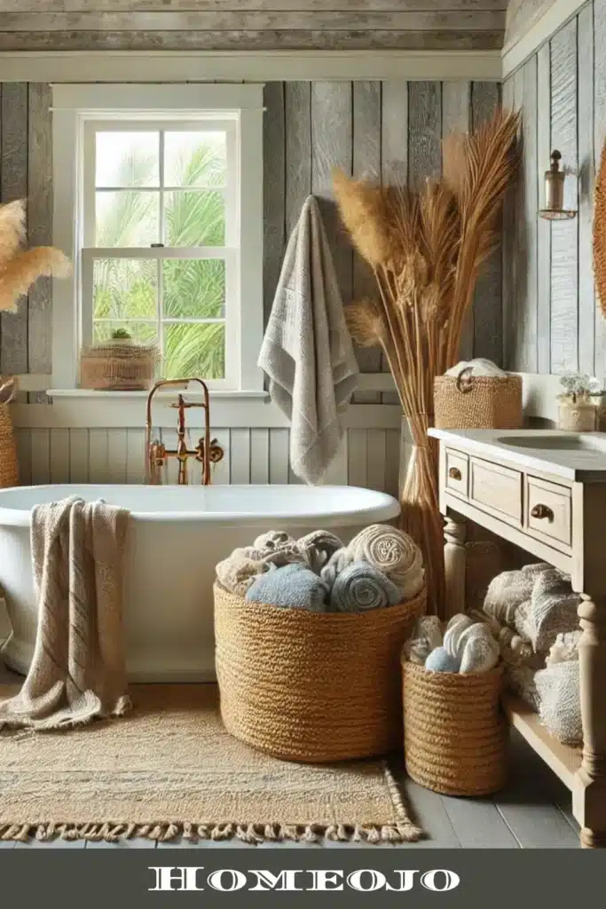 Texture for coastal bathroom