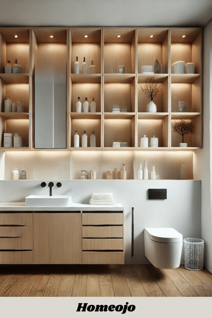 Storage cabinets for tiny bathroom