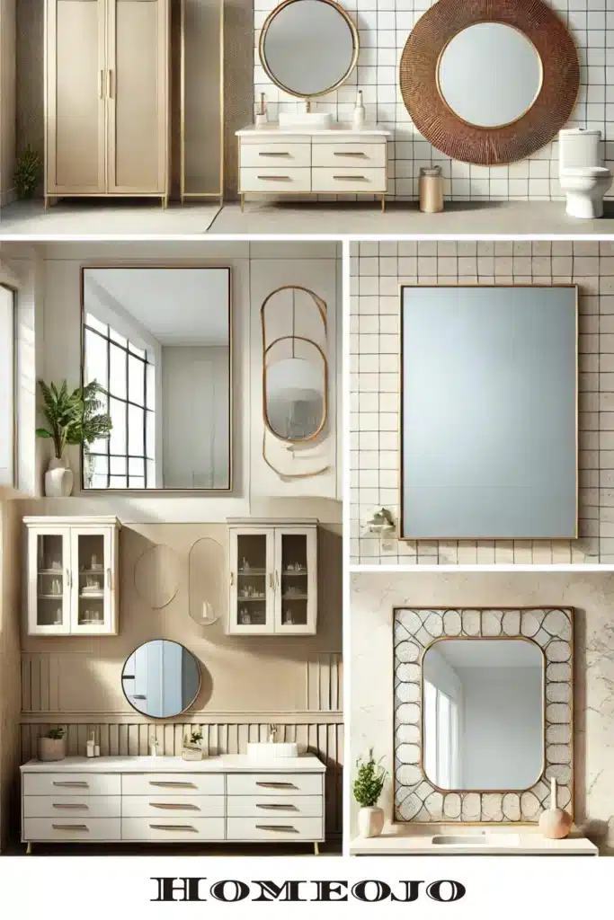 Unique mirrors  for bathroom decor 