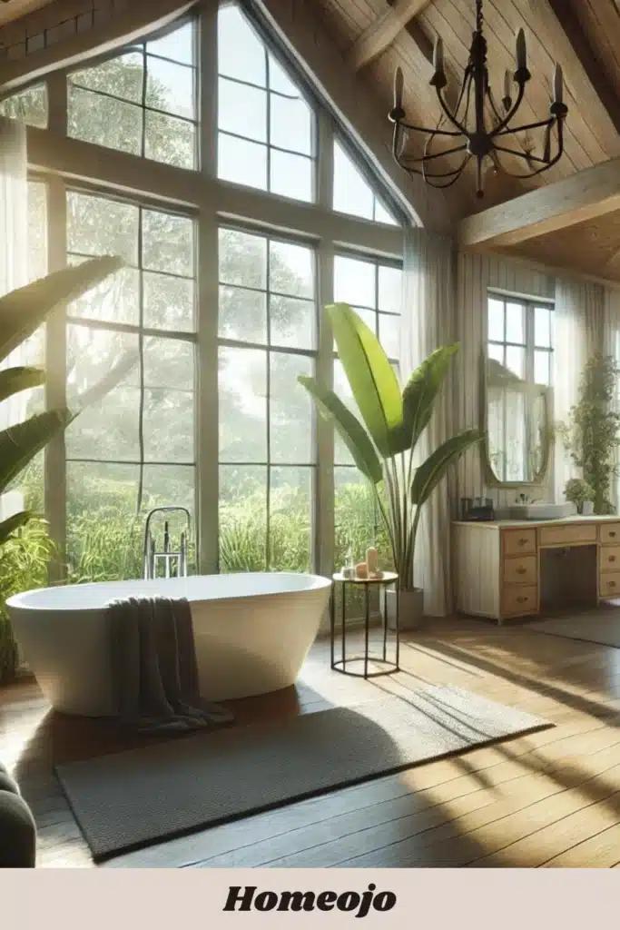 Bathroom Decor with natural light