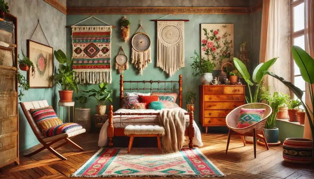 Retro Bohemian Bedroom