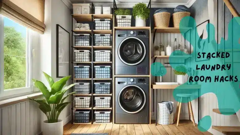 Small Space, Big Style: Stacked Laundry Room Hacks-homeojo.com