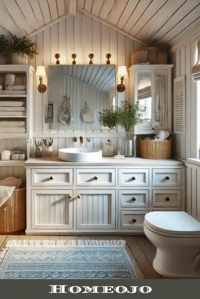 space save tips for coastal bathroom