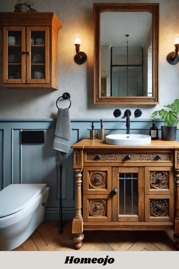 Tiny bathroom with Extraordinary Vanity