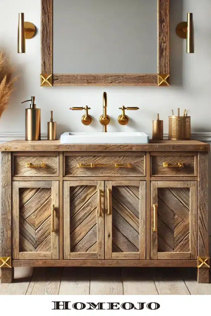 Gold handles or bathroom