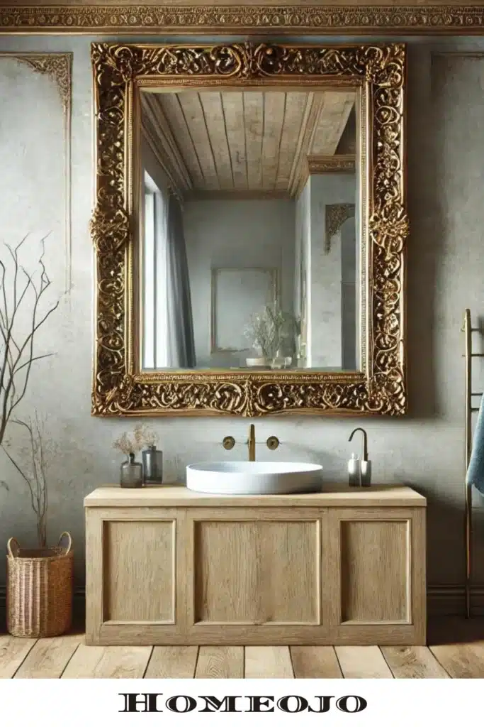 Gold-Framed Mirrors for bathroom