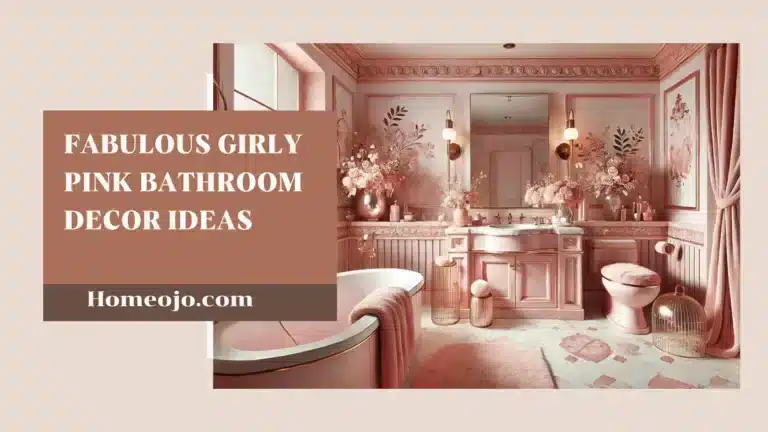 Girly Pink Bathroom Decor-homeojo.com