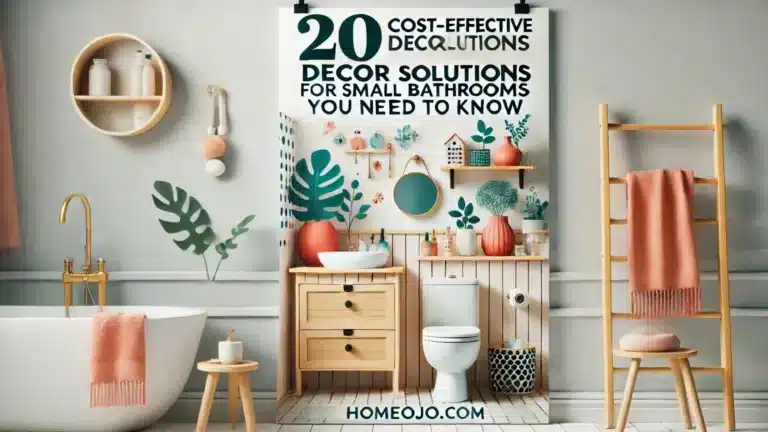 Decor solution for small bathroom-Homeojo