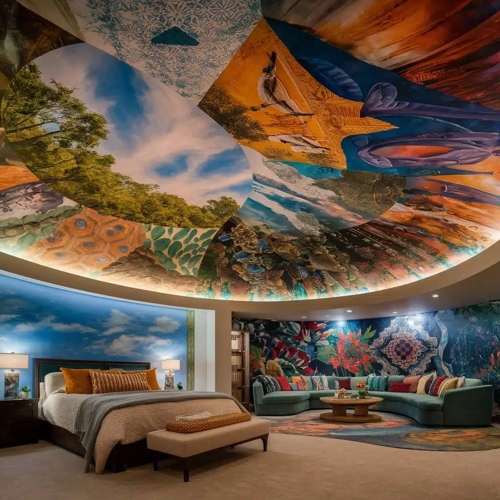 Artistic Mural Ceiling for bedroom