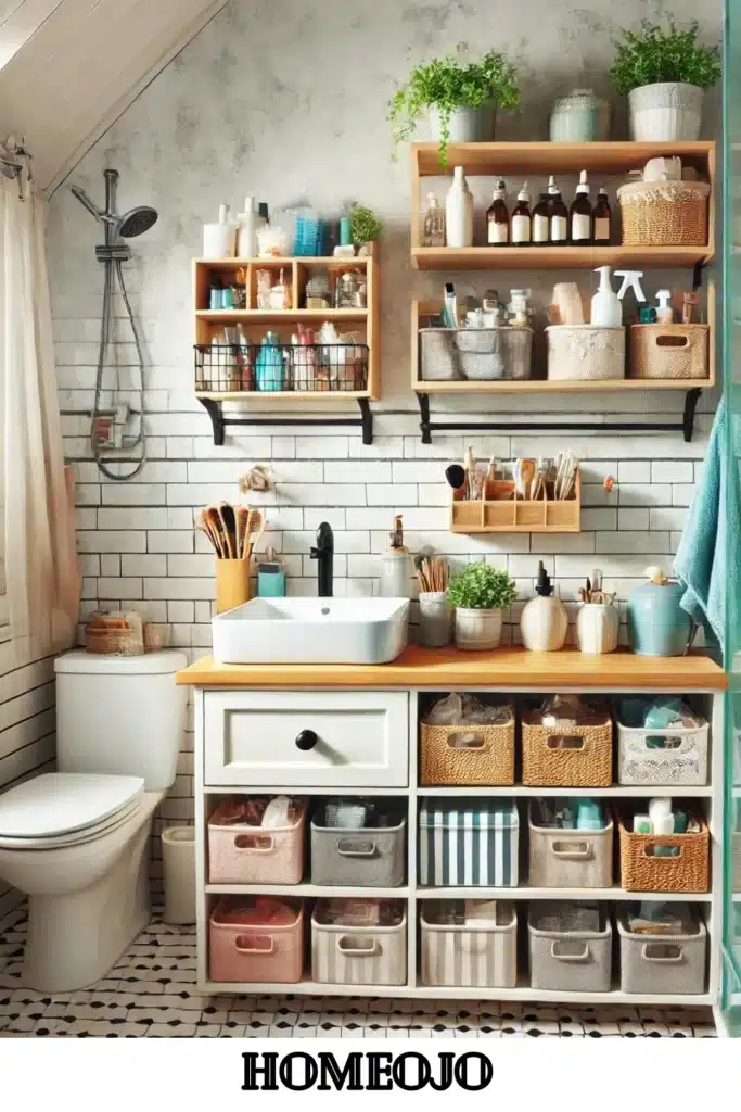 Storage box for small bathroom