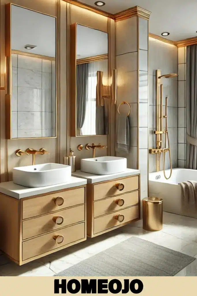 Fixtures for couple bathroom