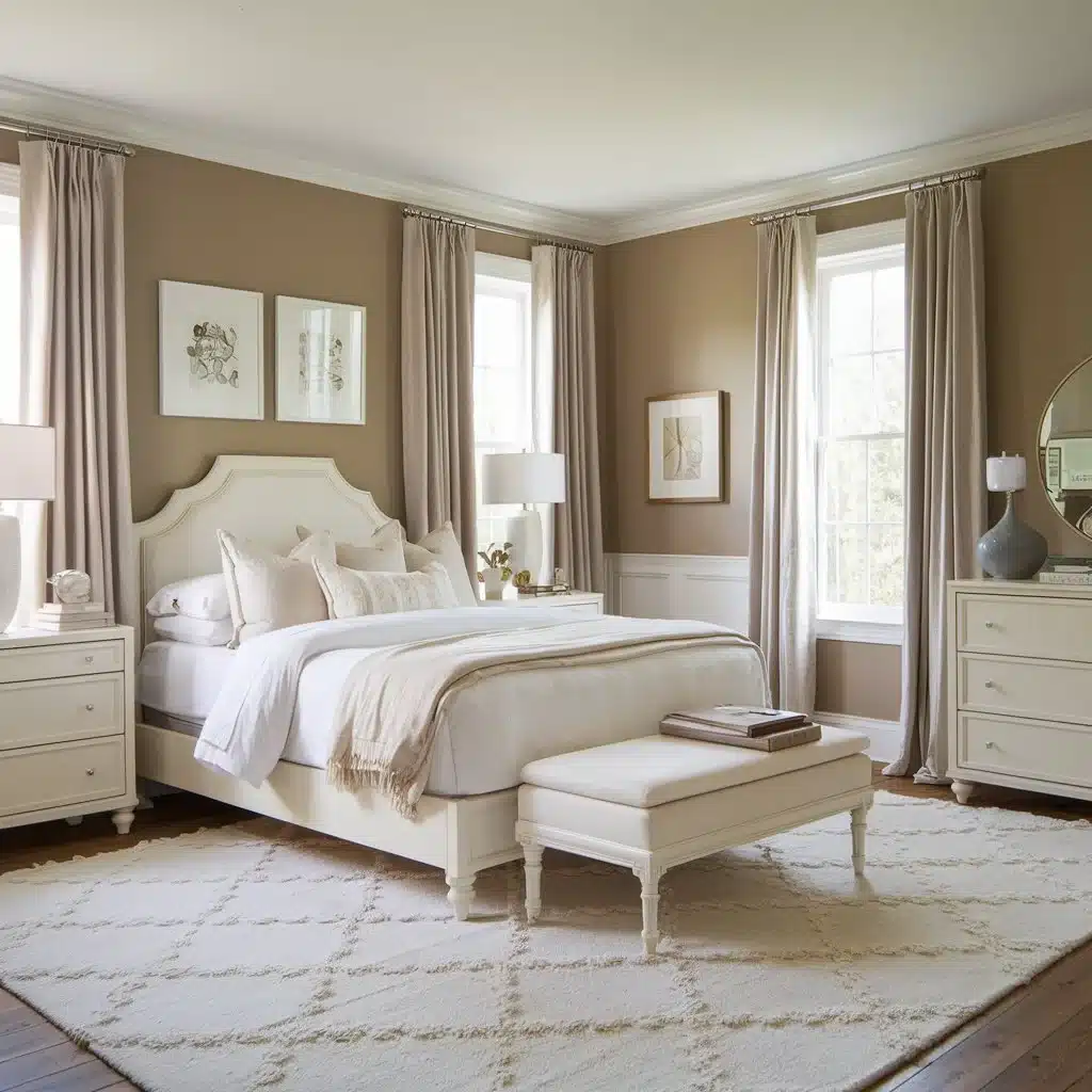 Beige and White Combination