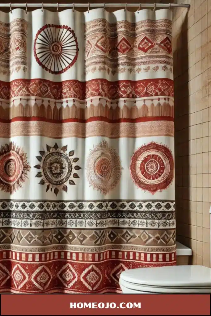 Fancy curtain for bathroom