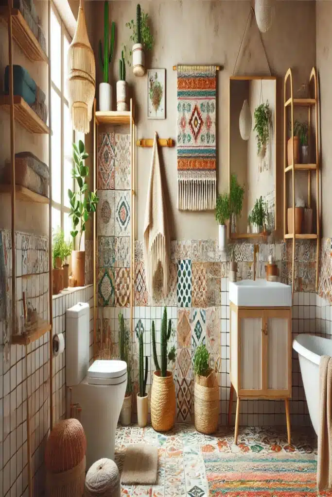 Boho Chic bathroom For Teen Girl