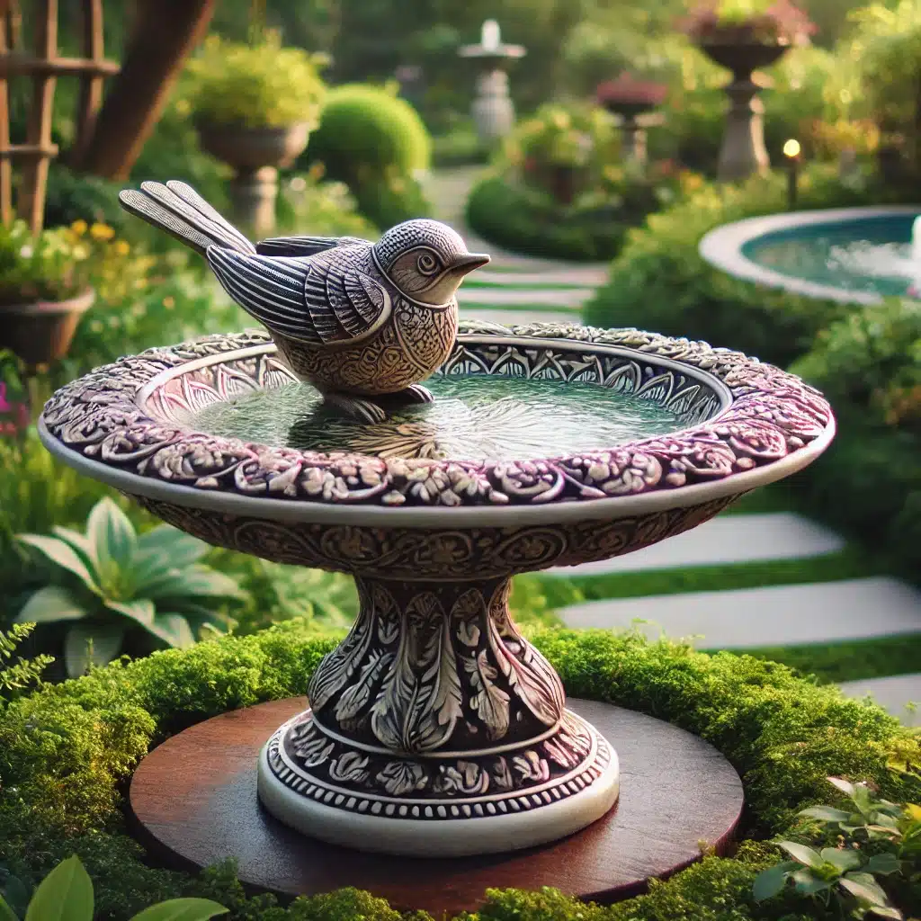 Bird Bath Sculpture