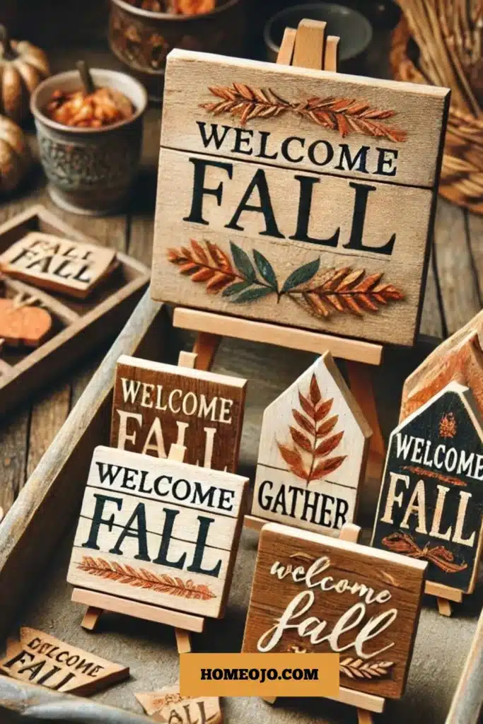 wooden signs for fall decor