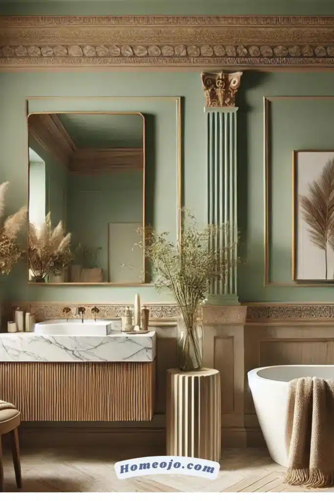 Sage green color for bathroom