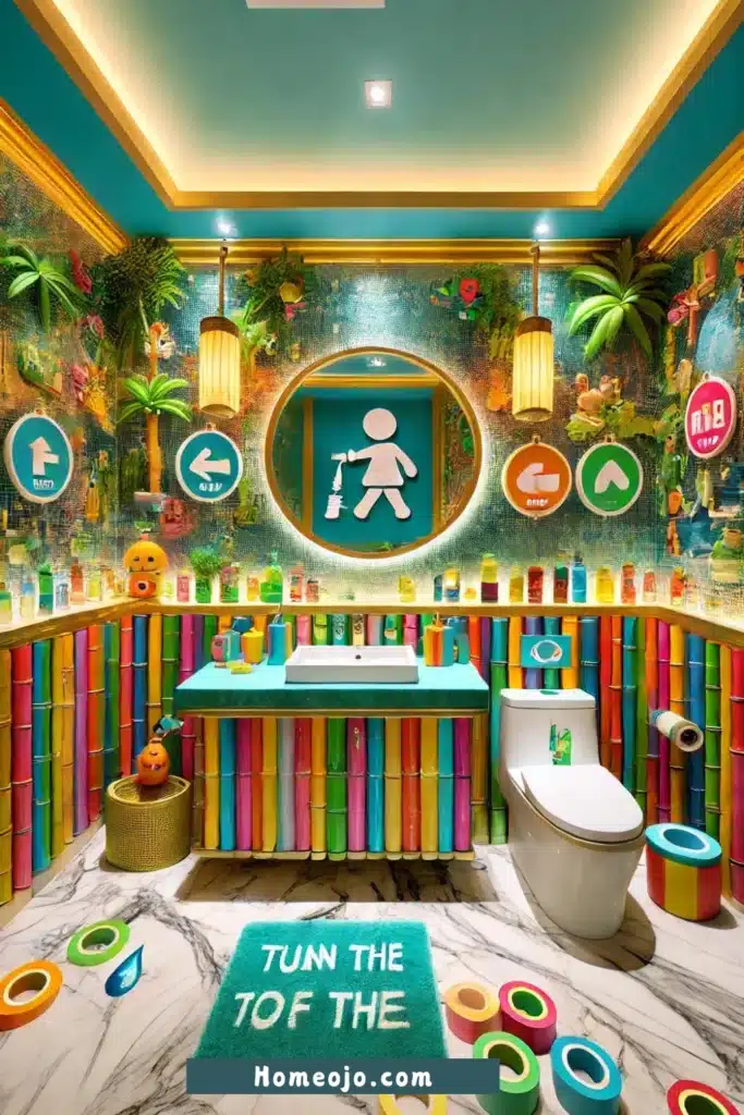 Eco-friendly bathroom for kids