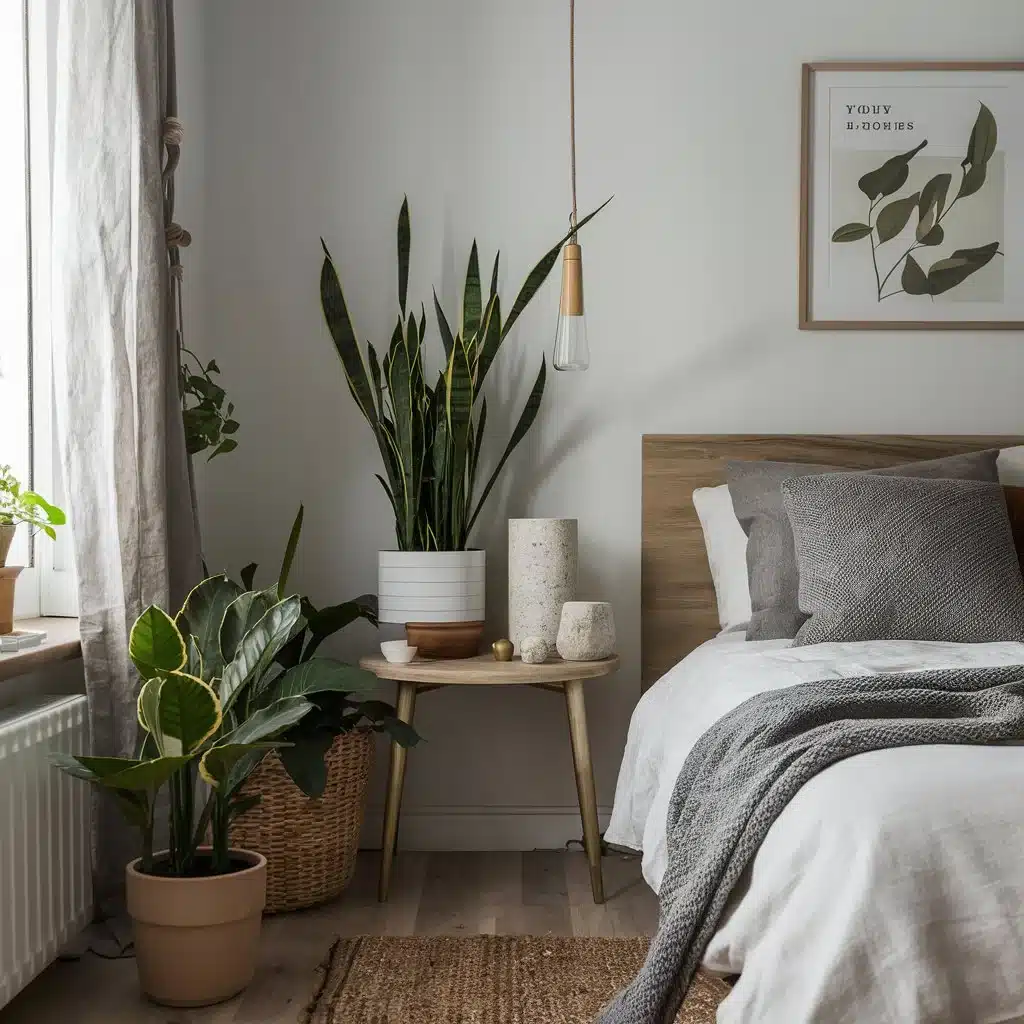 Greenery and Natural Elements for bedroom