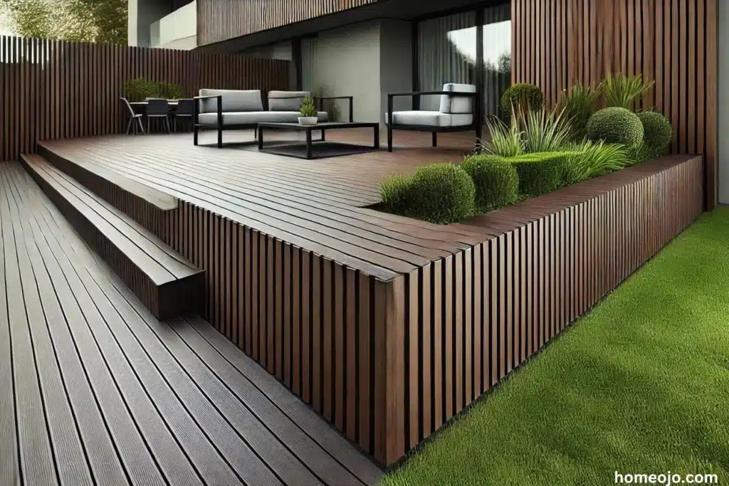 Horizontal Wood Slats for a Modern Look