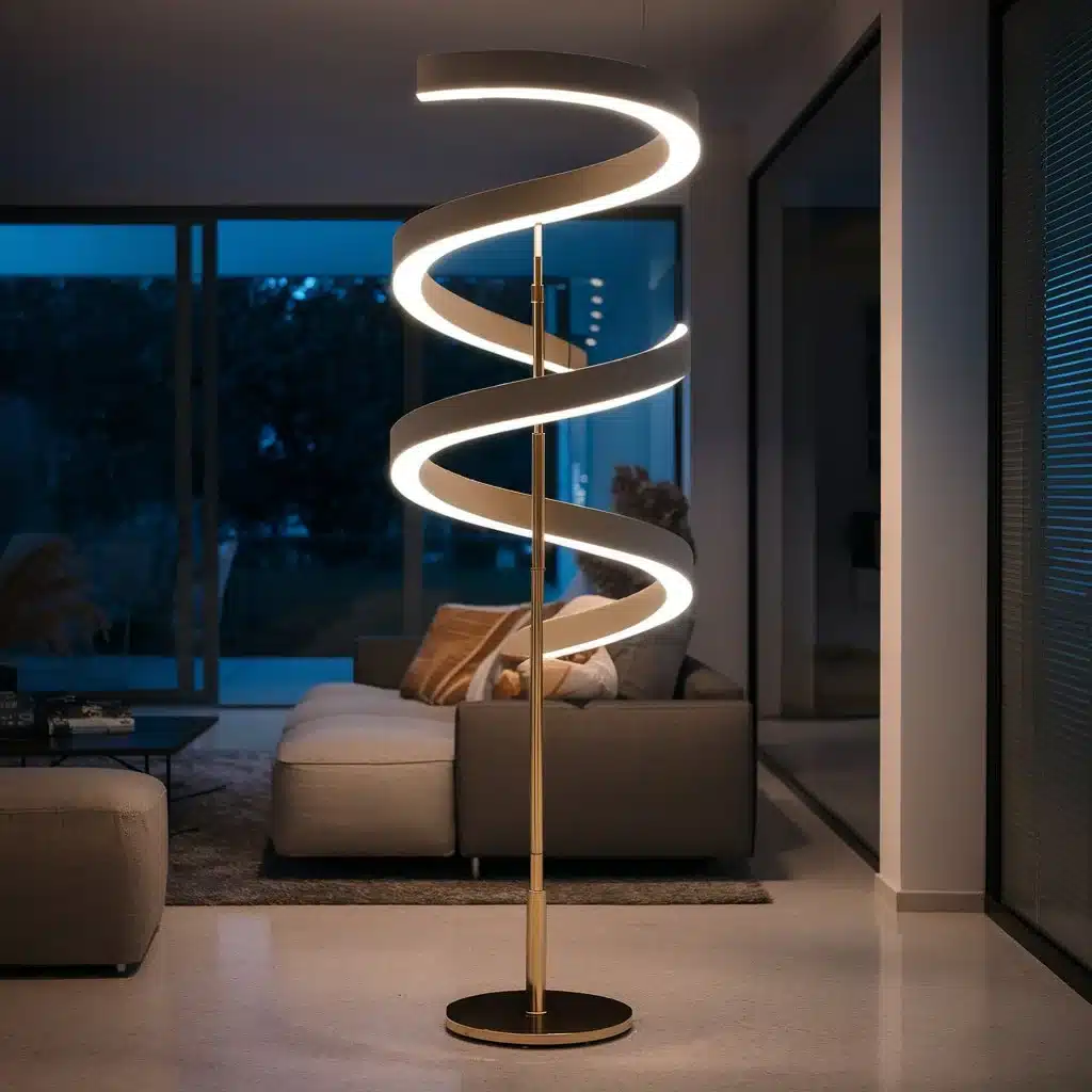 Modern Spiral LED Floor Lamps 