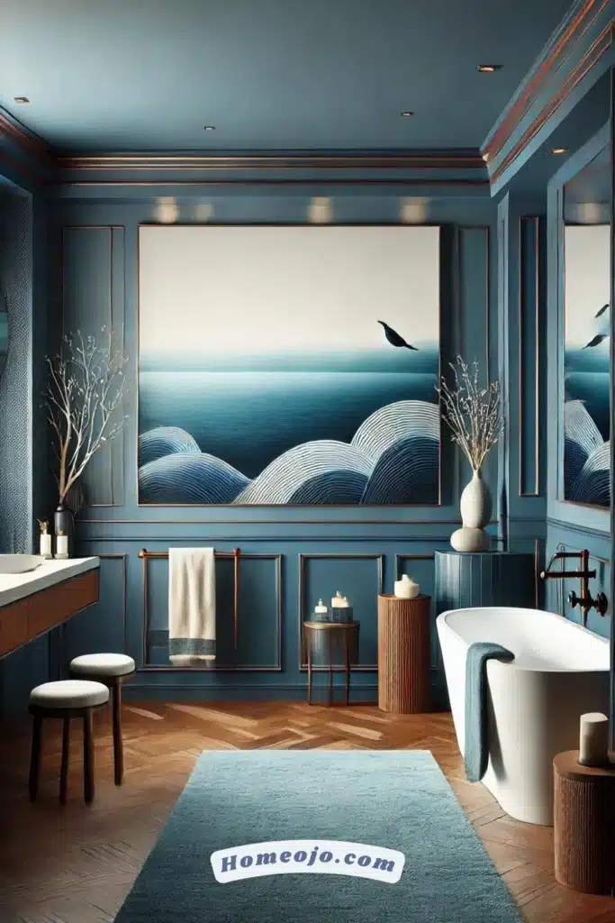 Ocean blues for bathroom