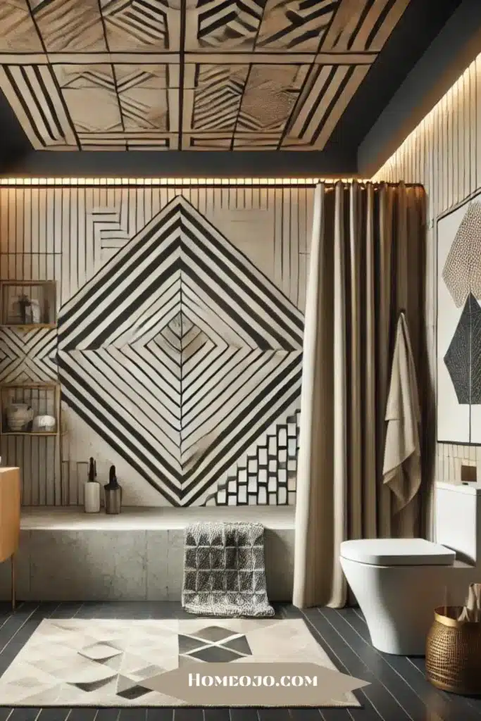 Geometric Accessories for bathroom