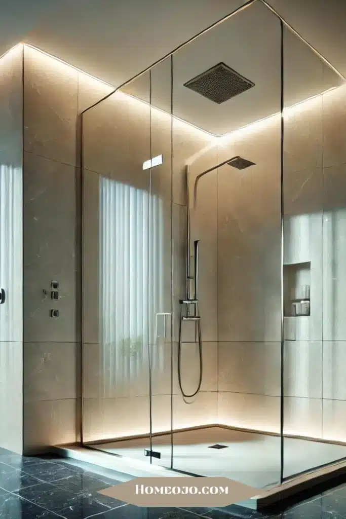 Glass shower 