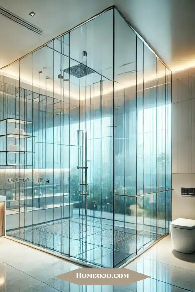 Glass bathroom