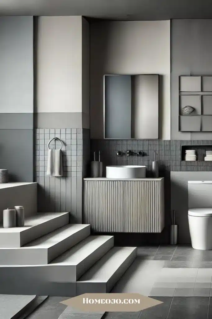 Down shades of grey for bathroom