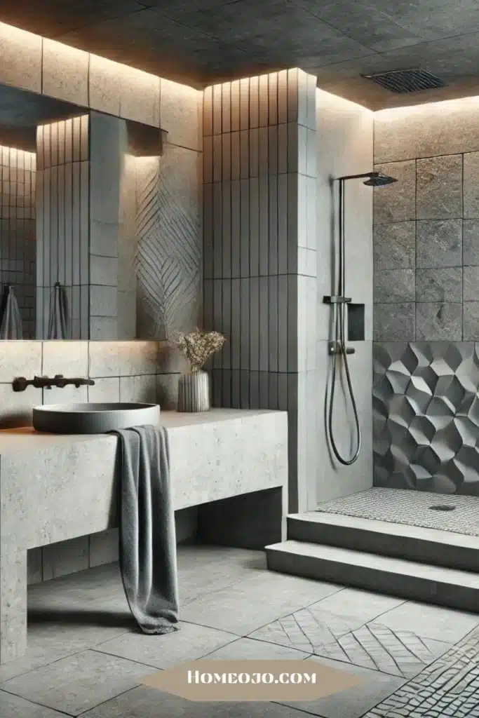 Geometric designs for bathroom