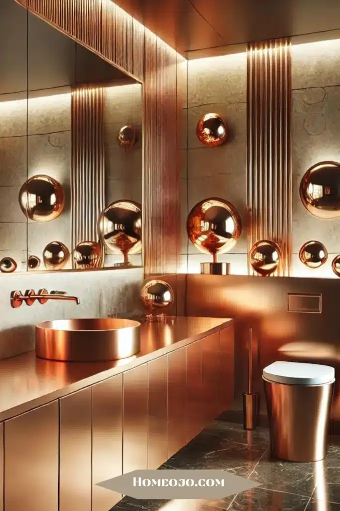 Copper sink for bathroom