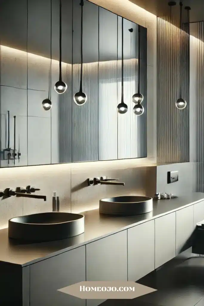 Integrated lighting for bathroom