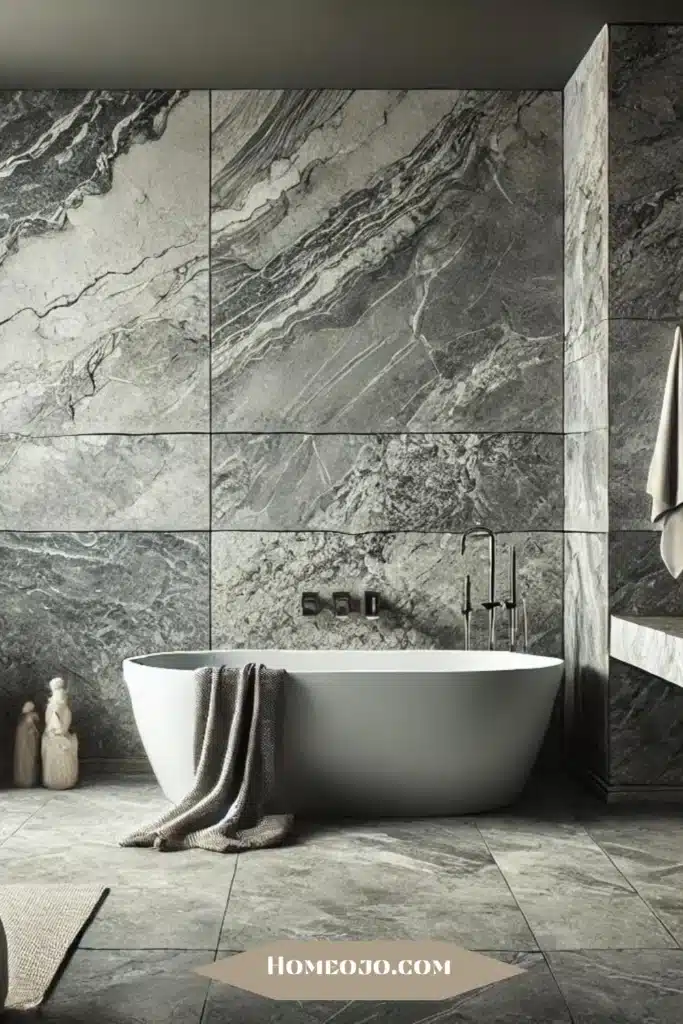 Natural stone elements for bathroom