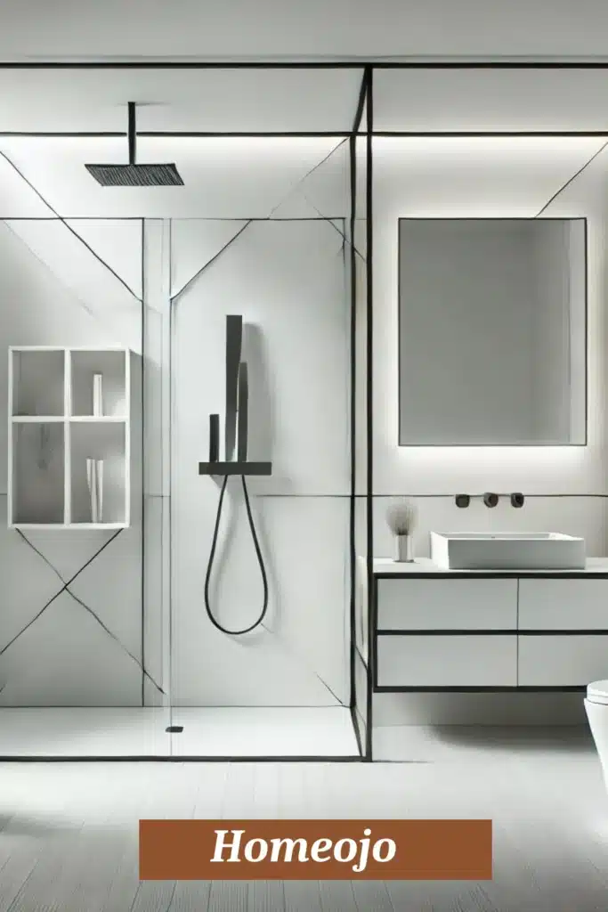 Modern Fixtures and Simple Design for teen girl bathroom