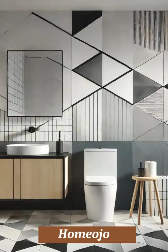 Modern Geometric Style bathroom