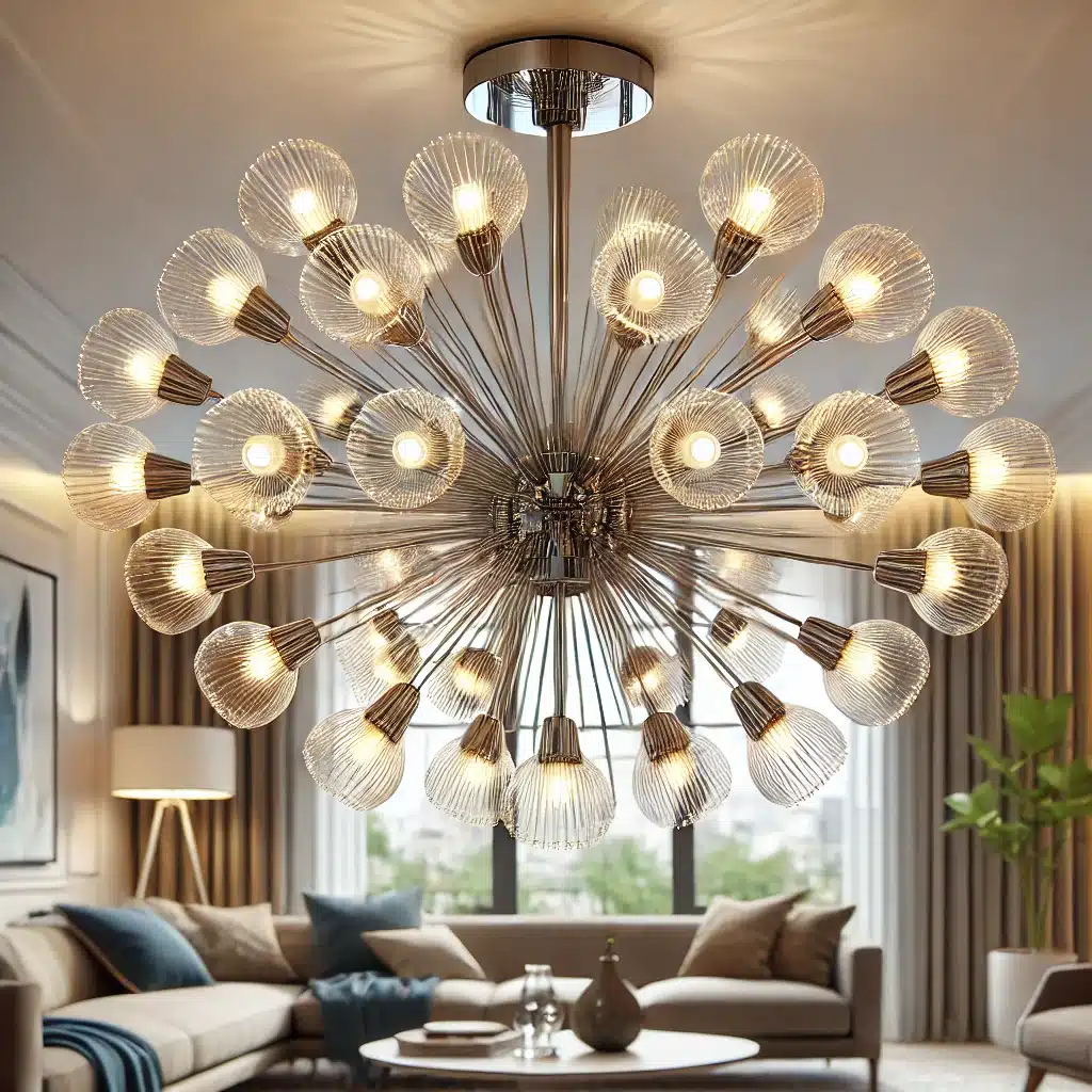 Radiant Aura chandelier for living room 