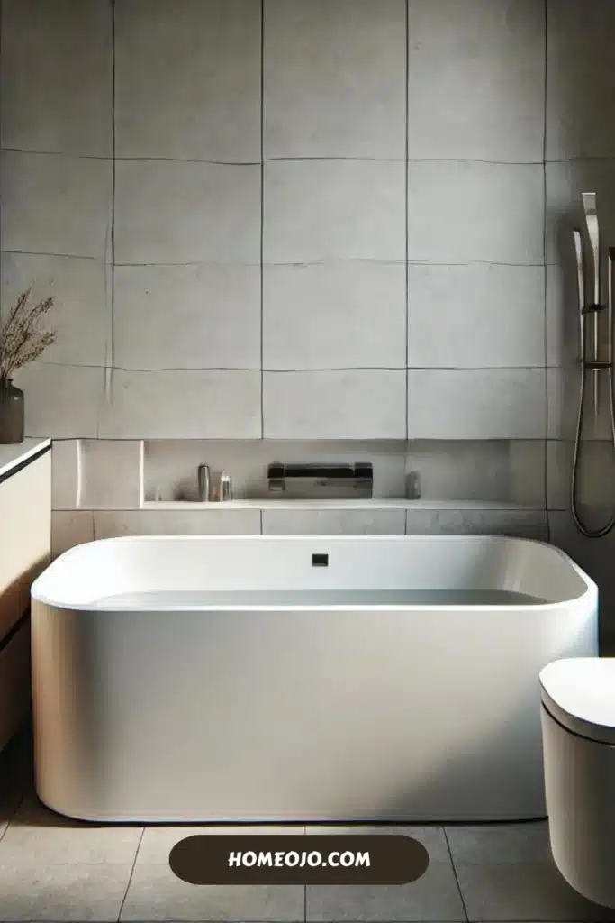 Rectangular soaking tub