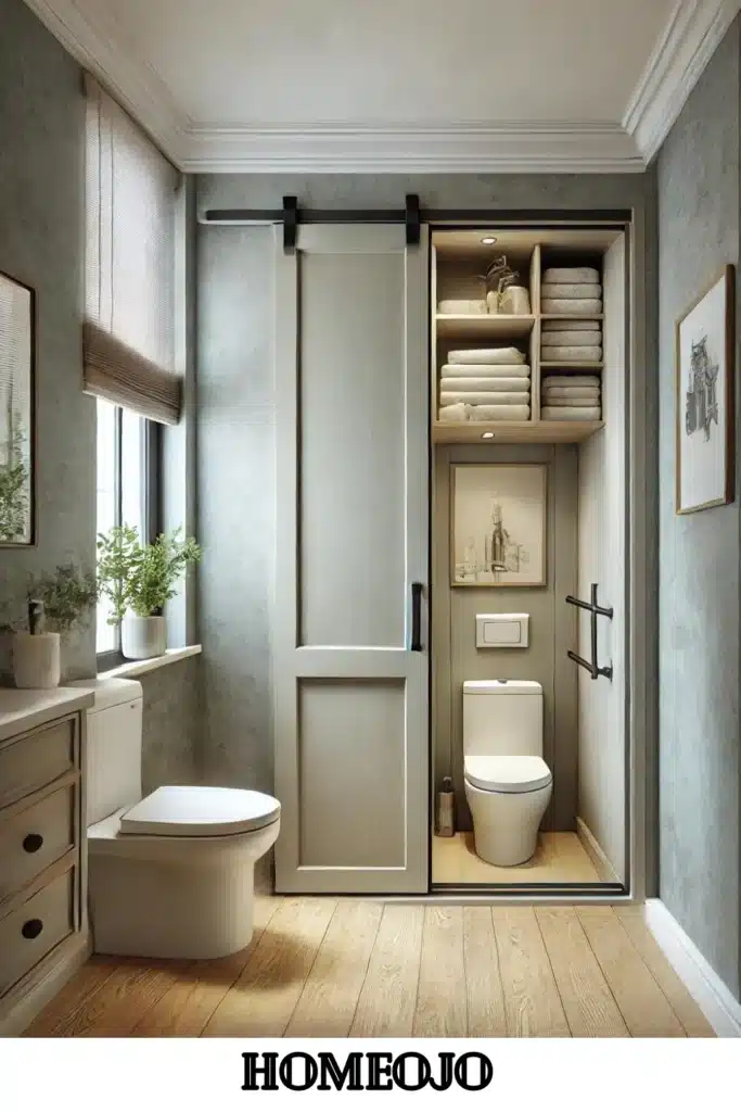 Sliding doors for small bathroom 