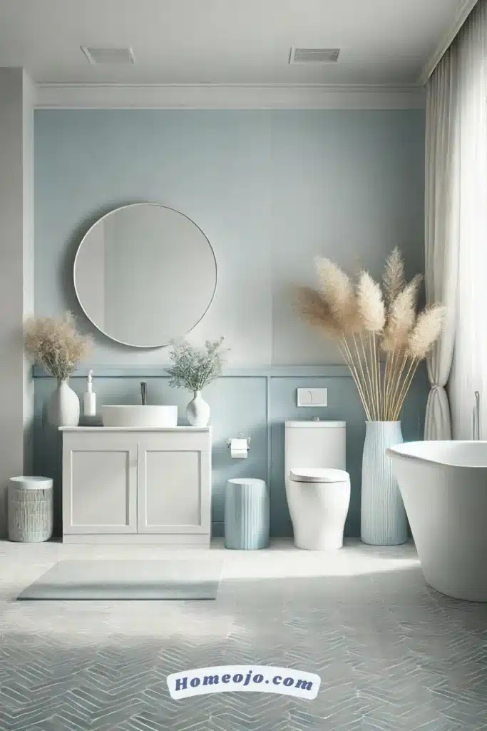 Soft Blue color for bathroom