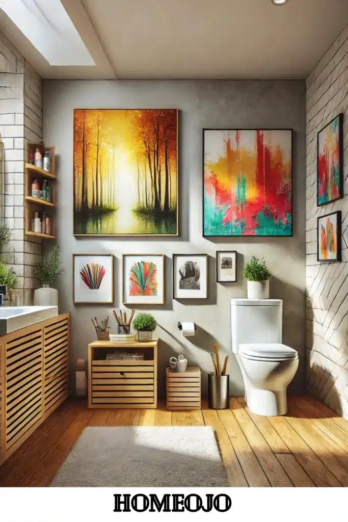 Art for small bathroom