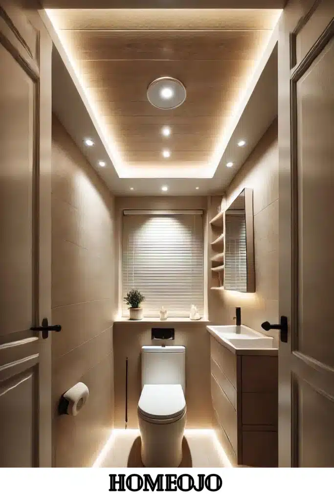 Recessed lighting for small bathroom 