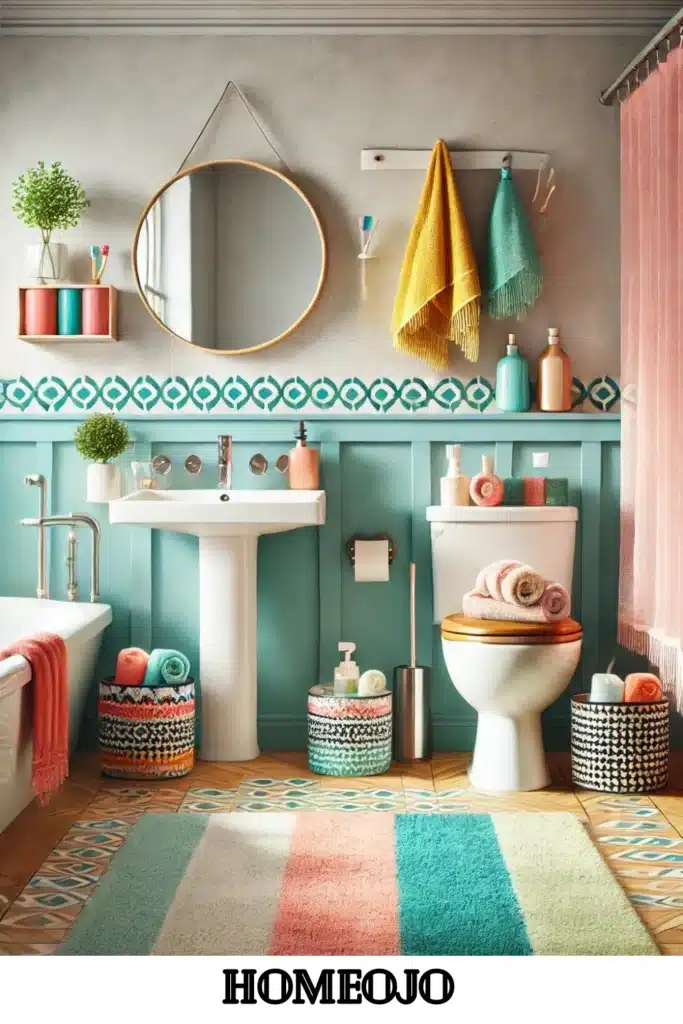 Light colors for small bathroom decor